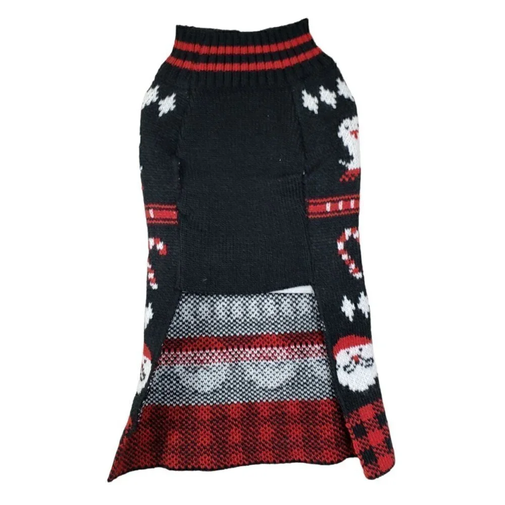 NWT Cat Dog‎ Pet Sweater Size Small Christmas Penguin Santa Claus Candy Cane NEW